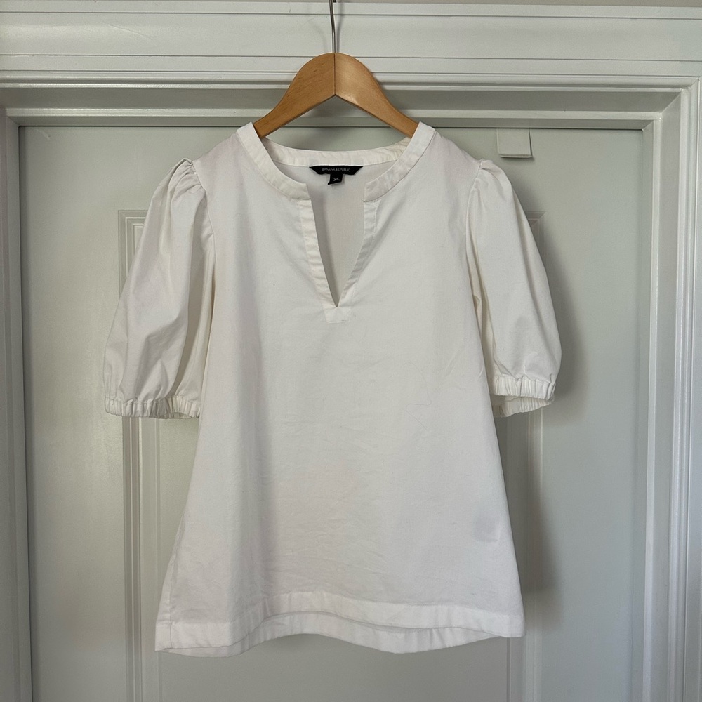 Banana Republic White Blouse